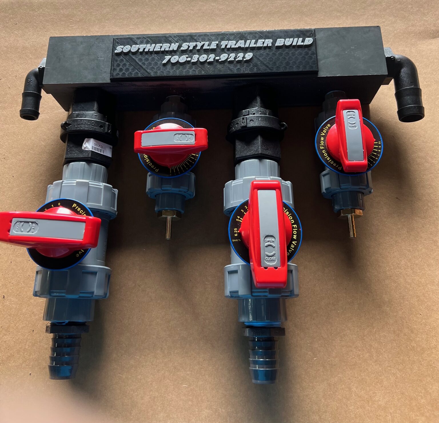 PVC MANIFOLD WITH VALVES Southern Style Trailer Build