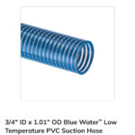 3/4" Blue suction hose 40' section